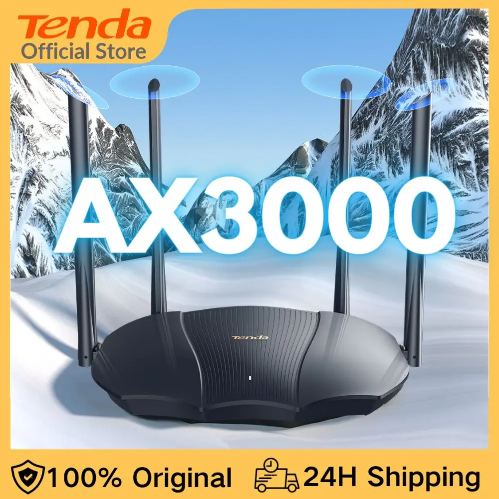 Tenda RX27 Pro Wireless Router, AX5700, Gigabit Tri-Band, Wi-Fi 6E 160MHZ