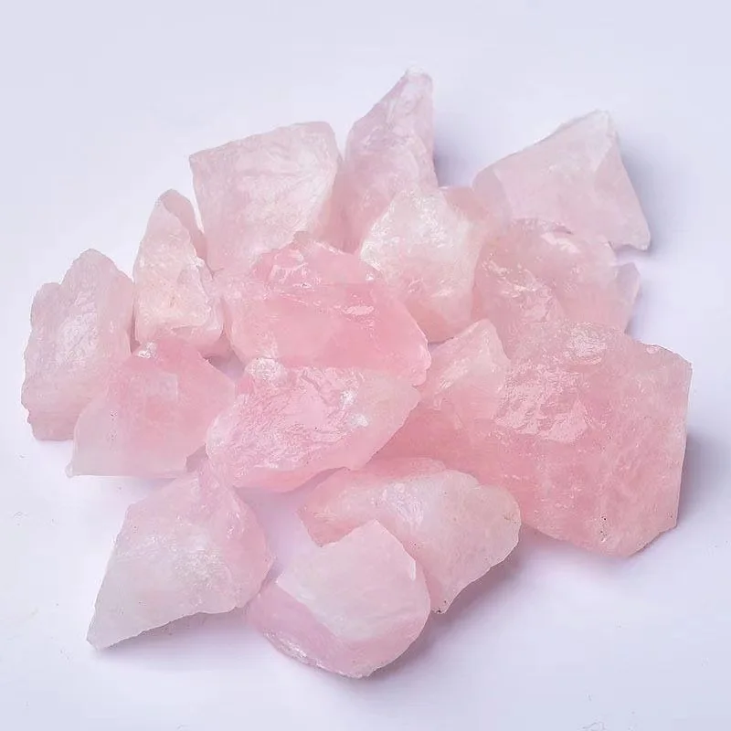 Natural Crystal Minerals Amethyst Rose Quartz Raw Crystals Lrregular Shape Rough Rock Stone Reiki Healing Crystals