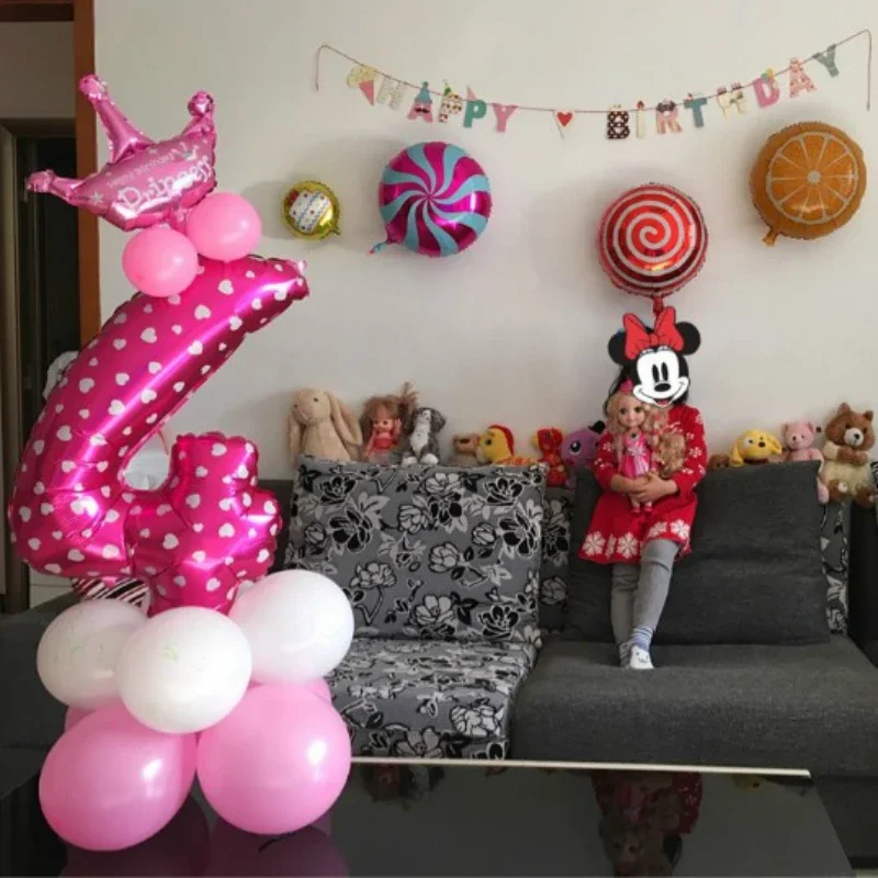 Happy Birthday Party Decorations Kids balloon Aluminium Digit Air Balls Event Party Wedding Supplies hats