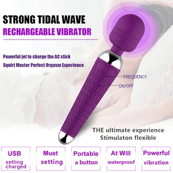 Muti-speed Dildo Vibrators Sex Toys for Woman Magic Wand Clitoris Stimulator G Spot Massager Vibrator Female Masturbator Sexshop 3