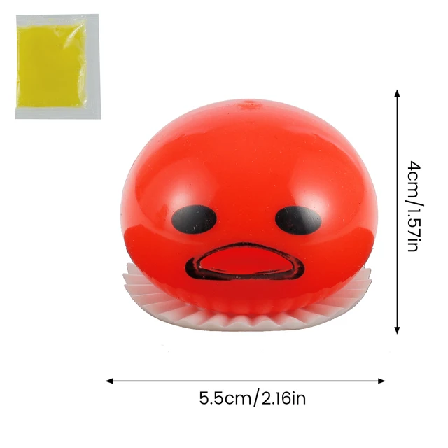 Funny Stress Relief Toy Vomiting Sucking Lazy Egg Yolk Vent Decompression Squeeze Toy Fidget Sensory Toy Novelty Cute Relief Toy 6