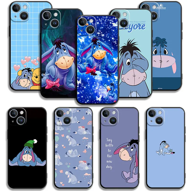 

Disney Eeyore Soft For Apple iPhone 11 13 14 Pro Max 12 XS Mini 8 6 X 7 Plus 6S XR 5 12mini 13mini Cases