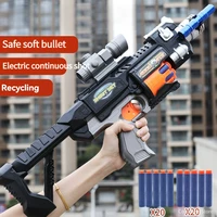 Children's Electric Soft Bullet Gun Shooting Toy for Boys Rifle Sniper Plastic Launcher Automatic Gun Toy for Kid Birthday Gifts 1