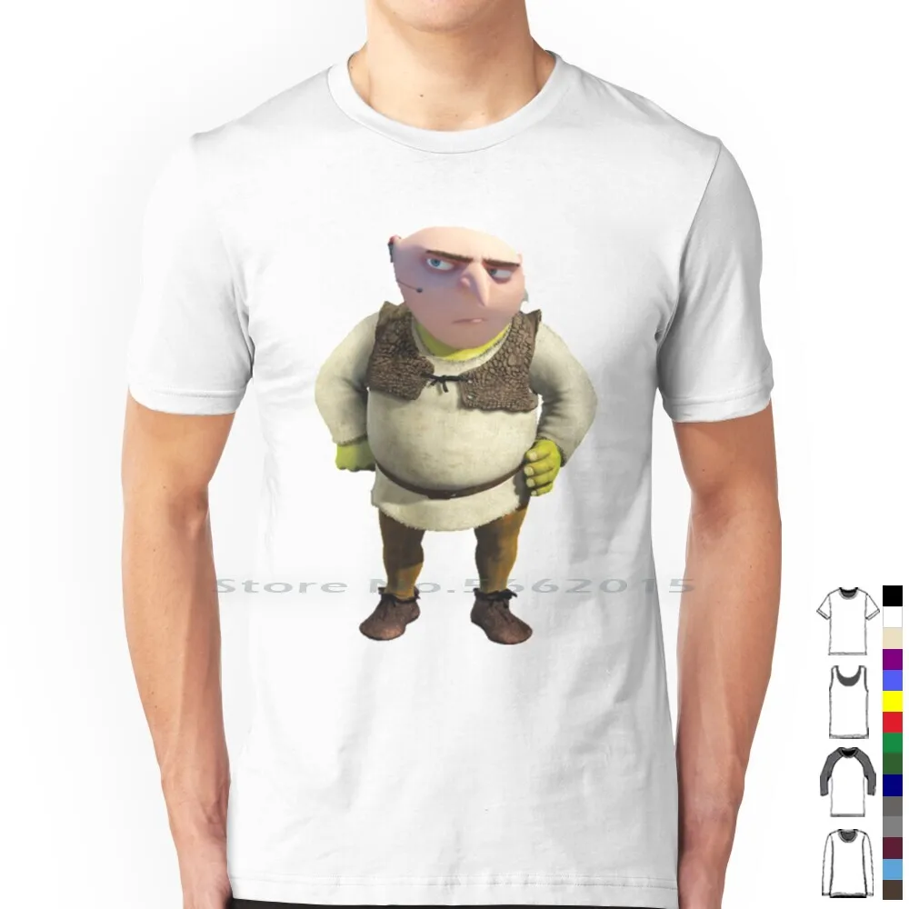 Gru Meme T-shirt Funny Gru Gorl Memes T-shirt Cotton Shirt