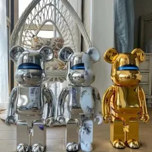 Hajime Sorayama Bearbrick 400 Figure Toy Model Action Figure Anime Figure Doll Bear Brick 28CM Decorate Kawaii Christmas Gift