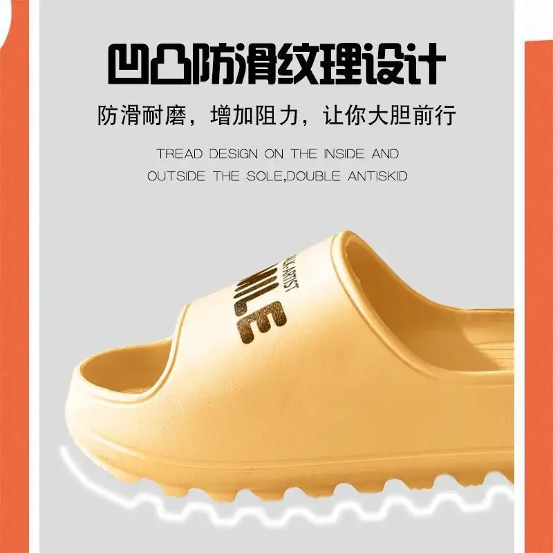 3.5cm Platform House Slippers - Unisex Memory Foam Slides for Indoor/Outdoor, Anti-Slip Silent Summer Sandals