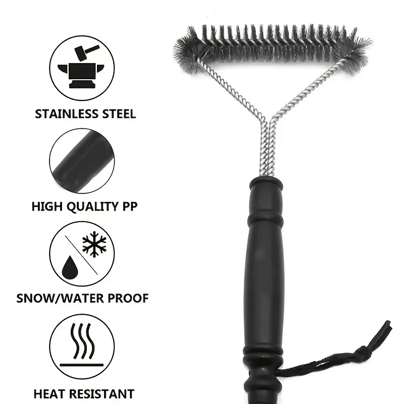 1-20pcs BBQ Grill Cleaning Brush&Scraper Stainless Steel Wire Brush Kitchen Cleaner Safe Accessories&Tools for Barbecue Oven