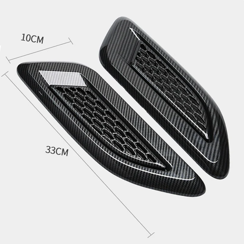 Grilles De Prise D'Air Latérales Pour Voiture – 2 Pièces – Sticker Décoratif Universel – Neuf
