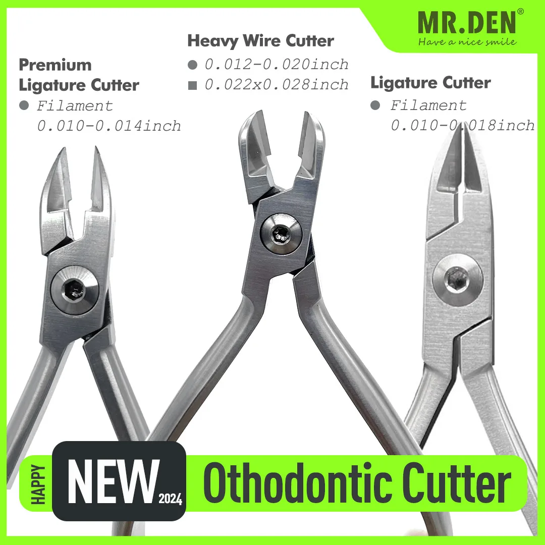 

MR DEN Dental Orthodontic Plier 45° Light Wire Cutter Heavy Cutter Flat Distal End Cutter Ligature Cutter Dentist Tool