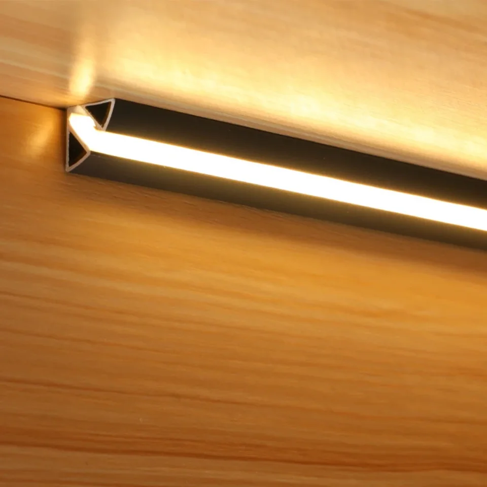 K Completo 50CM Lampada Da Armadio A LED In Alluminio DC12V Lampada Da Illuminazione Per Armadio Da Cucina Al Neon Controllo Intelligente Del Sensore Di Movimento Umano/spazzata A Mano - Foto 6