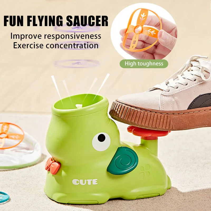 

Flying Disc Toys Air Rocket Foot Launcher Soaring Toy Outdoor Games Catch Flying Saucer Jumping Sport Kid Interactive Toy Gift
