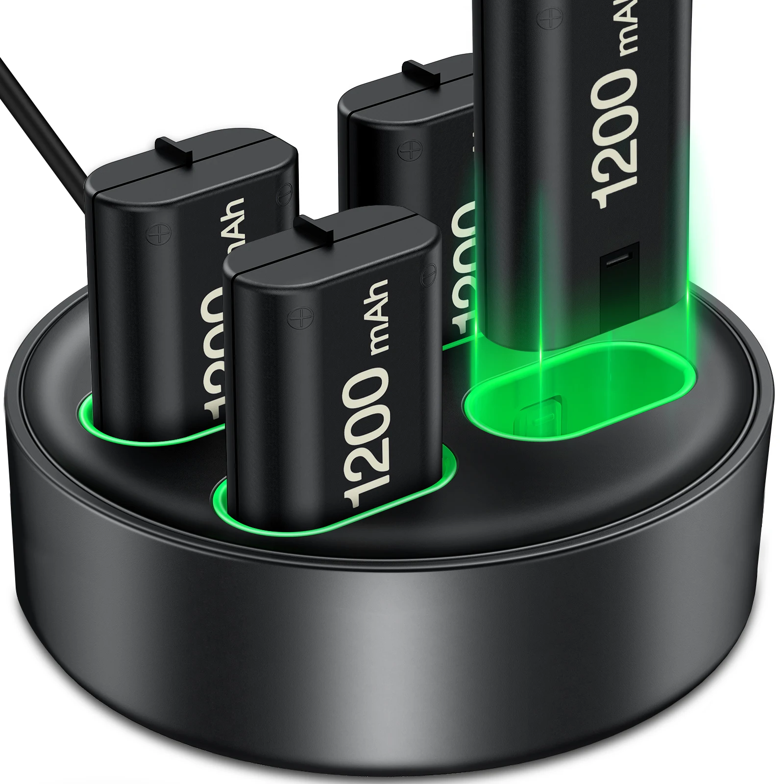 

BEBONCOOL 4X1200mAh Rechargeable Battery Pack For Xbox Series X S/Xbox One X S Wireless Controller USB Charger For Xbox One