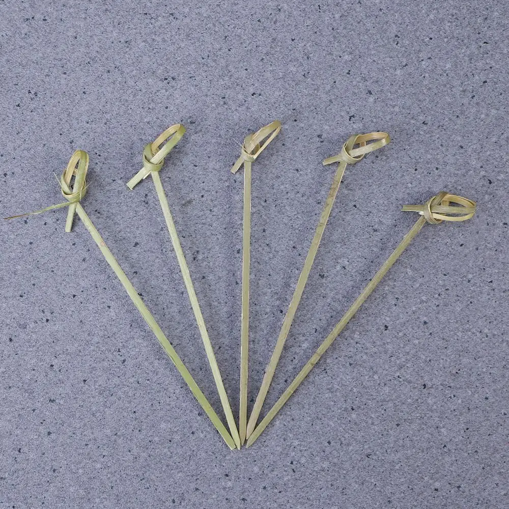 Bamboo Disposable Cocktail Picks Kitchen Bar Tool