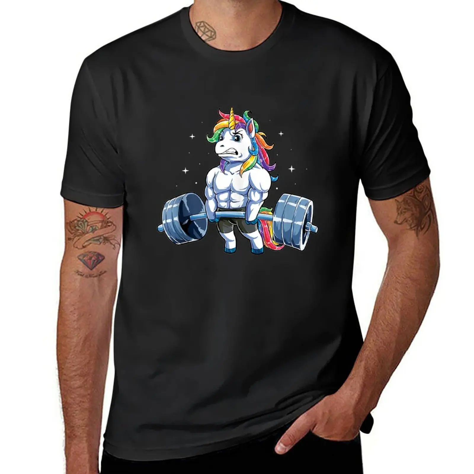 

New Unicorn Weightlifting Women Deadlift Fitness Gym T-Shirt Short sleeve funny t shirts t shirts for men
