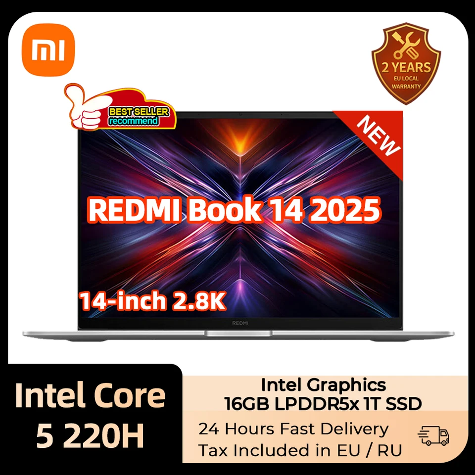 Xiaomi Redmibook 14 Laptop 2025 Core 5 Processor 220H Intel