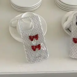 Elegant 3D Bowknot Bling Dot Phone Case for Honor 90 (2)