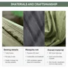 3 in 1 Function Parachute Portable Hammock with Mosquito Net,Double & Single Hammocks Tent for Travel Outdoor Indoor 4