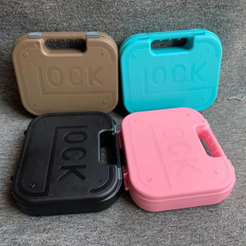 

Outdoor Tactical Carrying Pistol Case For Glock G2C TS9 Series Tool box Suitcase Storage ABS Gun Box With Egg Cotton Protect