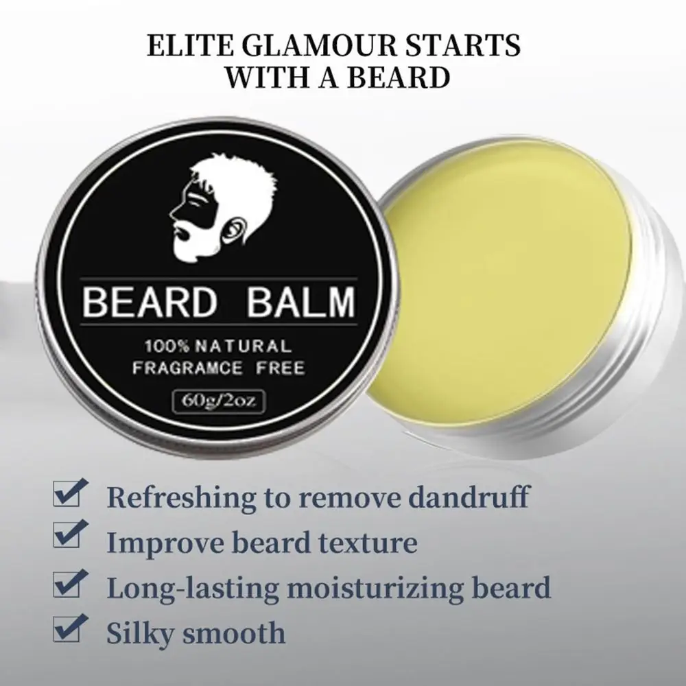 Beeswax Beard Conditioner Natural Moisturizing Beard Cream Not Stimulating Smoothing Organic Moustache Wax Care
