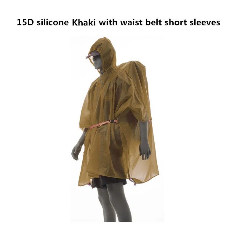 Ultralight Nylon Rain Jacket and Multifunction Outdoor Tarp