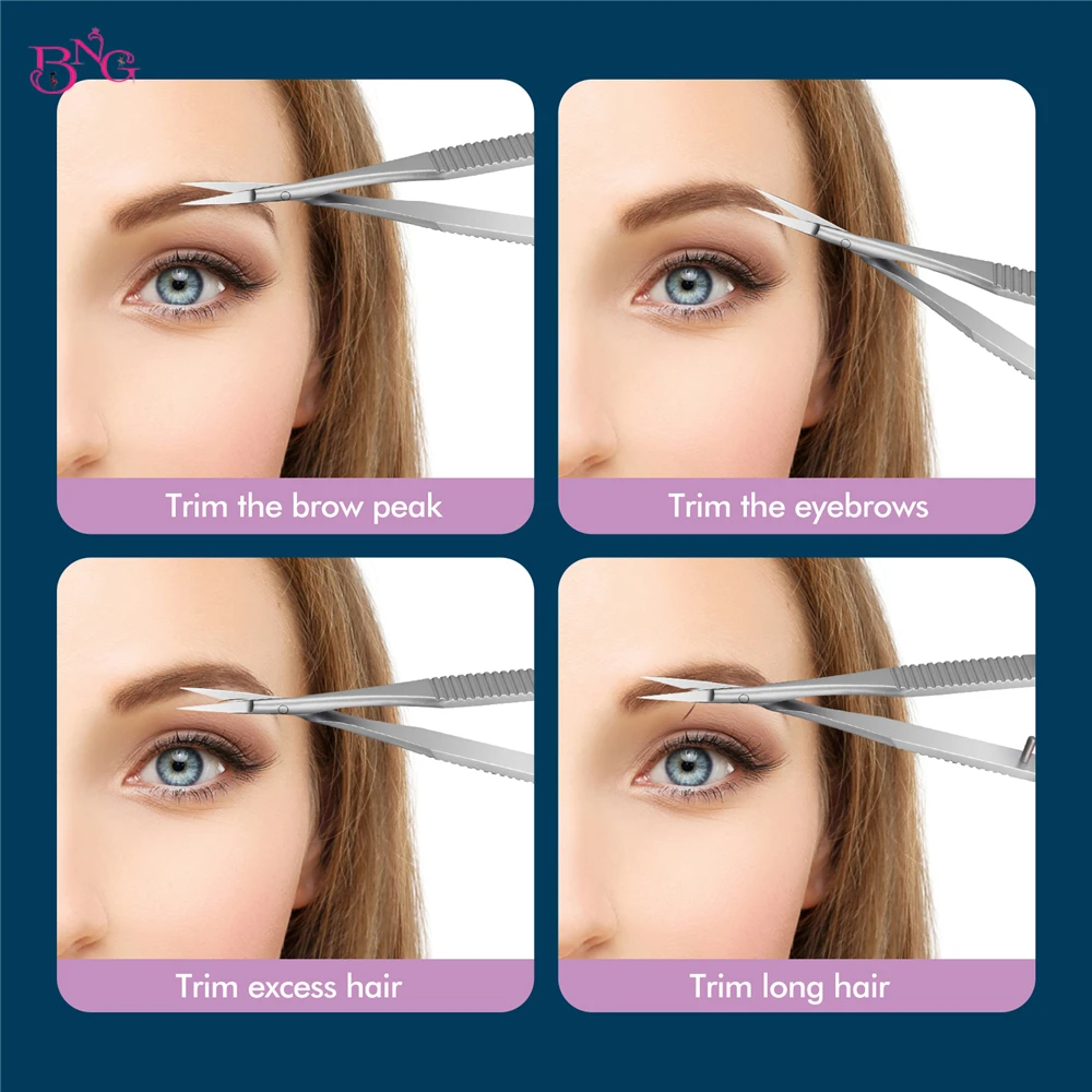 Description Picture 6 of itemBNG Stainless Steel Cuticle Nipper Pliers Dead Skin Remover Squeeze Straight Manicure Scissors Eyebrow Scissors Beauty Tools