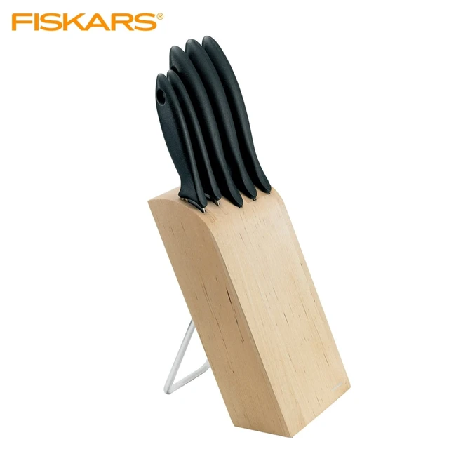 Fiskars Essential Knife Set 3 Pieces - Knife Sets Stainless Steel Black - 1065583