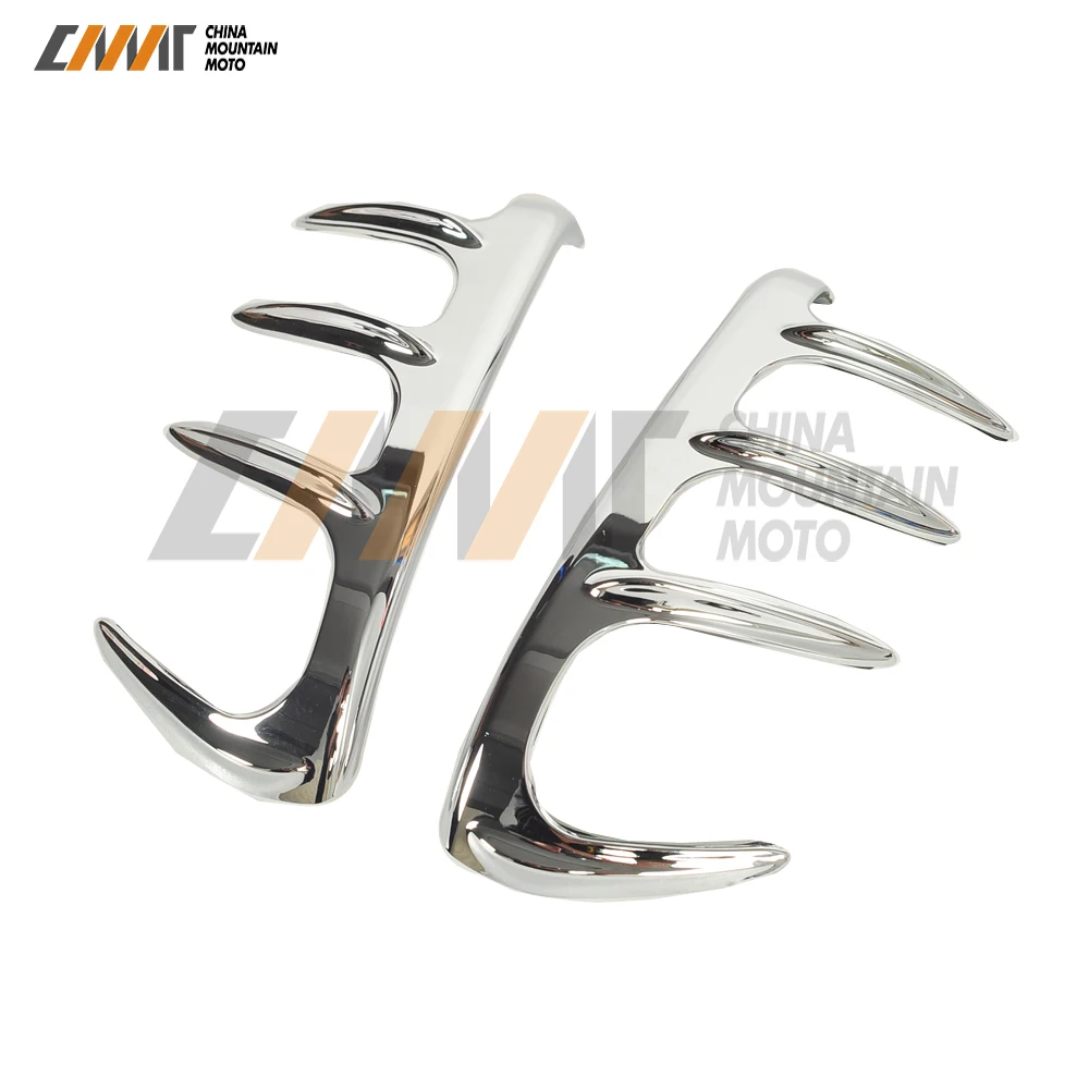 

Chrome Motorcycle Bear Claw Mirror Accents Trims Case for Honda Goldwing GL1800 GL 1800 2001-2017