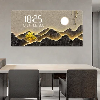 Luxury Landscape Digital Wall Clock 1