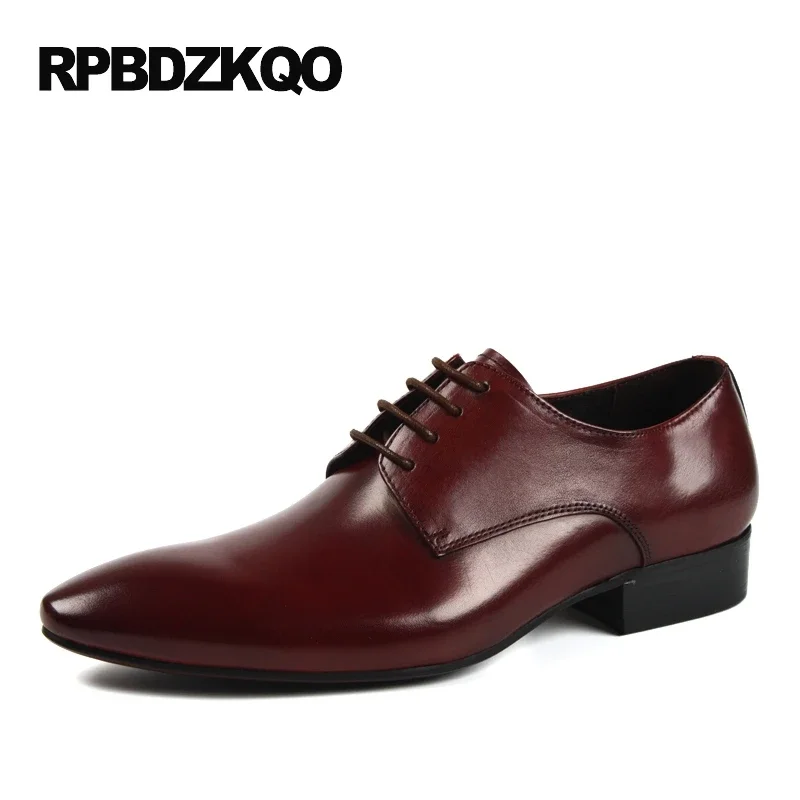 

Formal Business Work Dress Breathable Italian Real Leather Men Party Shoes Classic Soft Brown Flats New Popular Spring Autumn
