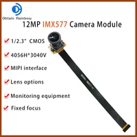12MP 4056x3040 CMOS IMX577 Sensor FPC MiPi Camera Module With M12 No Distortion Lens 1