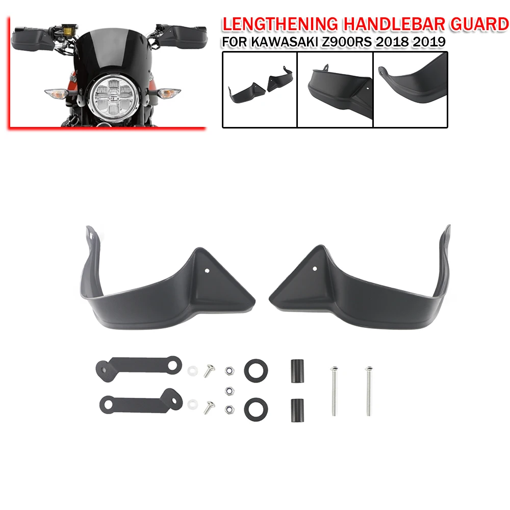 

Motorcycle Lengthening Handlebar Guard Hand Wind Deflector Protection Brake Clutch Protector For Kawasaki Z900RS Z900 RS 2018 19