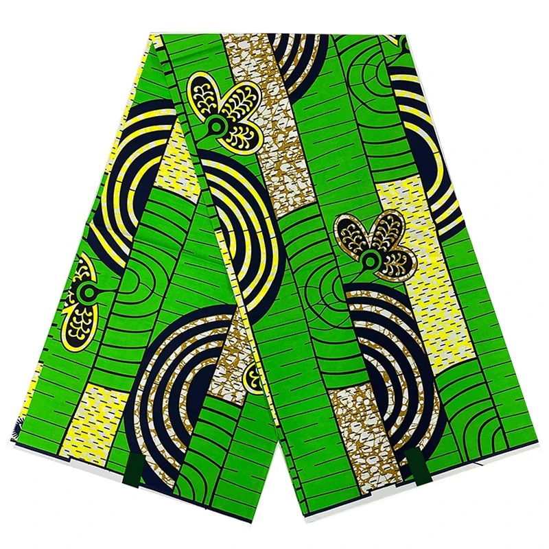

100% Cotton Nigerian Ankara Wax Fabrics Block Prints Batik Dutch Sewing Cloth 2023 Newest Fashion African Wax Fabric TN0917