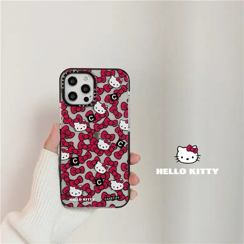 Hello Kitty Phone Cases For iPhone 13 12 11 Pro Max Mini XR XS MAX 8 X