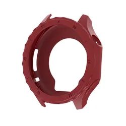 Soft Silicone Hollow Case - Premium Watch Bumper Cover Protector Shell for Oneplus Watch3 (Wine Red)
