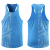 Men Casual Sport Vests Quick Dry Breathable Fitness Running Gym Sleeveless Mesh Workout Vests Prints Bodybuilding Muscle Singlet 2