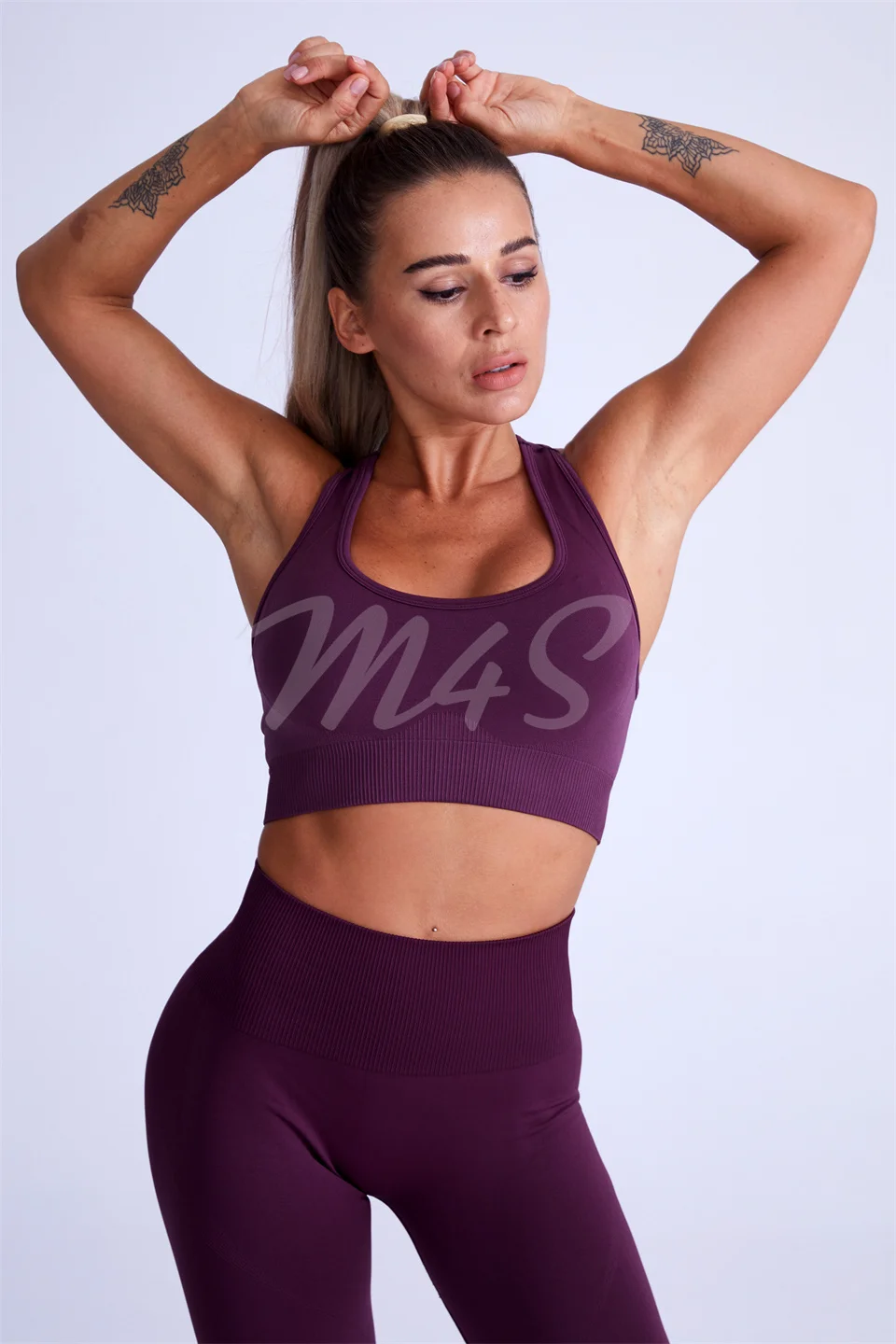 2 stück Yoga Sets Ensemble Weibliche Frauen Gym Kleidung Nahtlose Workout Set Fitness Trainingsanzug Set Sportswear Set Crop Top Leggings