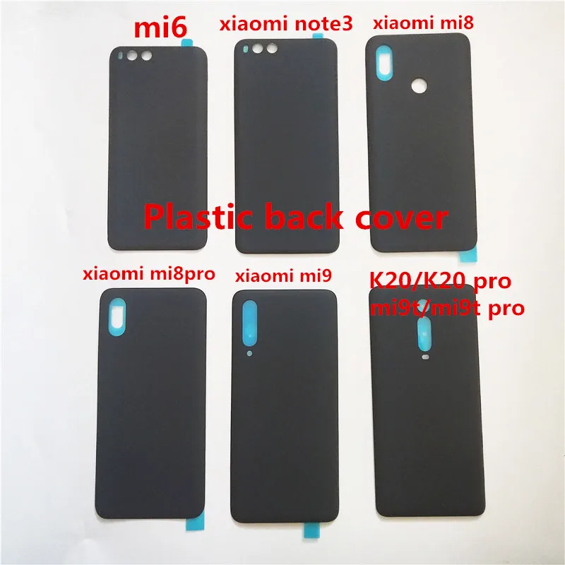 

Пластиковая Задняя Крышка батарейного отсека для Xiaomi Redmi K20, Замена для Xiaomi mi6, note3, mi8, mi9, mi10, mi10pro, mi12, K40, задняя крышка