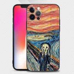 Van Gogh's Starry Night Art - Inspired Phone Case Cover - iPhone 15 Plus (A6)