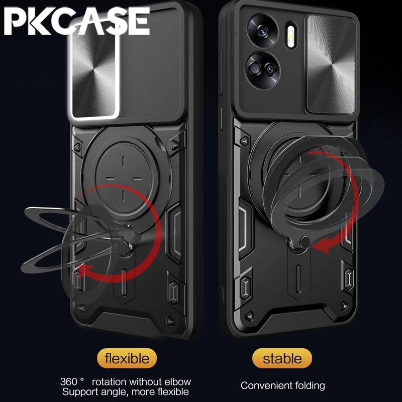 Shockproof Stand Case with Sliding Window Cover