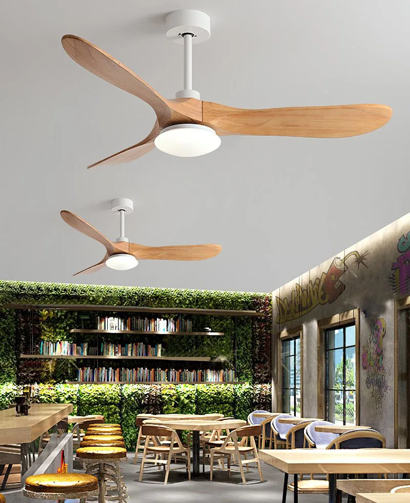 Description Picture 3 of itemLuxury Natural Wooden Ceiling Fan Home Decorative Pendant Fan With Lamp Reversible Motor Suitable for Summer and Winter