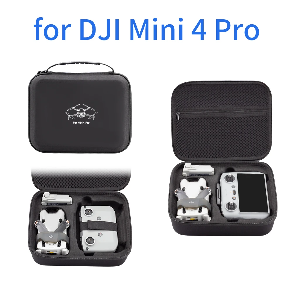 

Carrying Case for DJI Mini 4 Pro Storage Bag Drone Accessories Box for DJI Mini 4 Pro RC 2/RC N2 Controler All-in-one Handbag