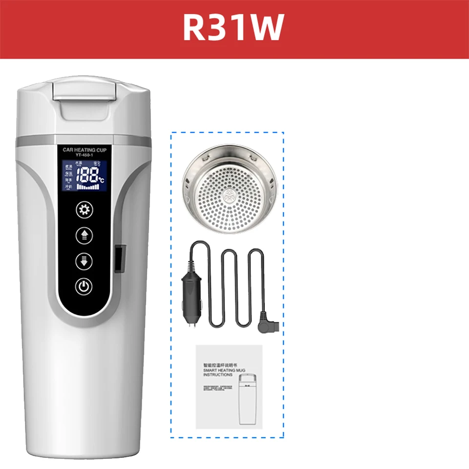 Car Heating Cup - Smart Touch LCD - Stainless Stee...