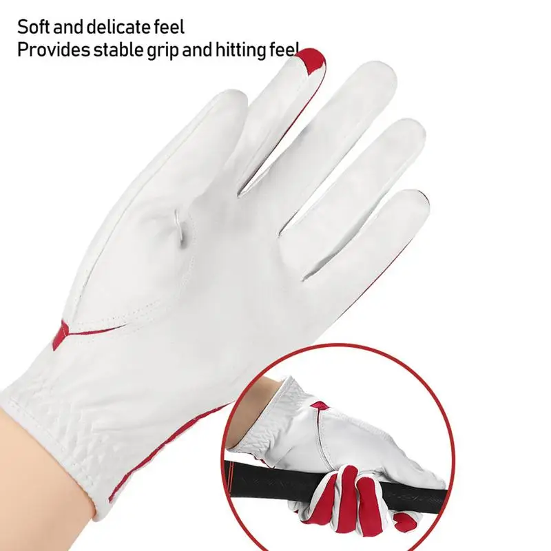 All Weather Golf Gloves Breathable Soft Grip Golf Glove Adjustable All Weather Waterproof Trainer Golfer Equipment Aid For