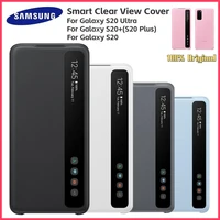 Original SAMSUNG Mirror Clear S-View Cover Phone Case For Samsung Galaxy S20 S20+ S20Ultra S20 Ultra Smart Clamshell Cover 1
