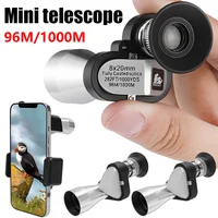 Tactical Mini Monocular Telescope HD Night Waterproof Pocket Telescope Military Zoom 8x20 Monocular Outdoor Scope for Travel 1