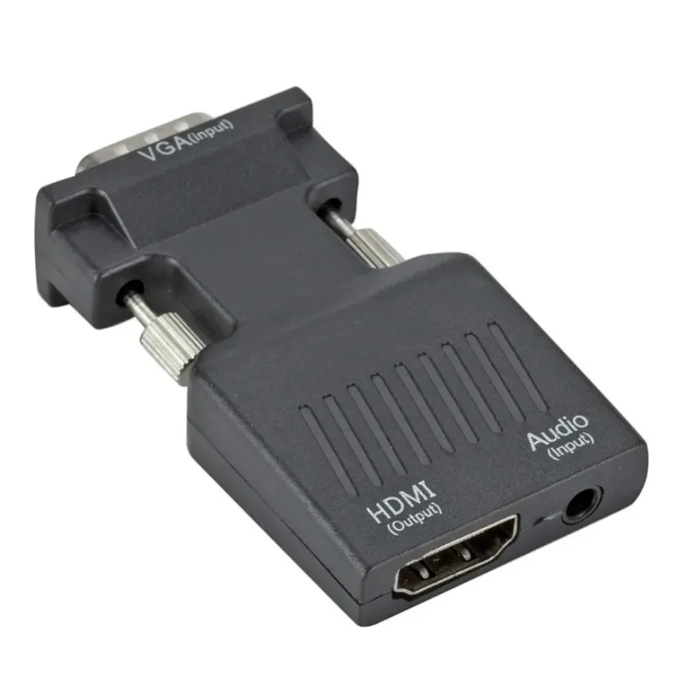 VGA to HDMI-compatible Audio Video Converter 1080P HDMI-compatible To VGA Adapte