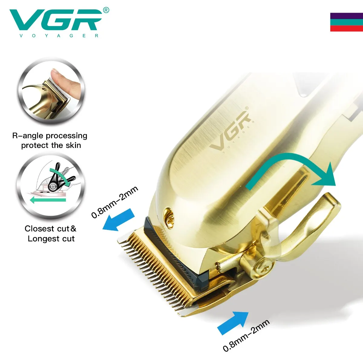 VGR hair clipper hair trimmer men cutting machine beard trimmer professional cordless haircut machine rechargeable V-278 hair clipper