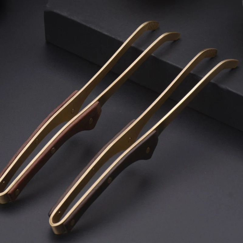 Non-slip Copper Tea Clip Kitchen Tea Utensil Kung Fu Teaware Accessories Clip 1Pcs