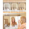 Vanity Desk with Mirror and Lights,47.2",Vanity with 11Storage Drawers and Hidden Storage Shelves,with Charging Stations & 3 LED 4