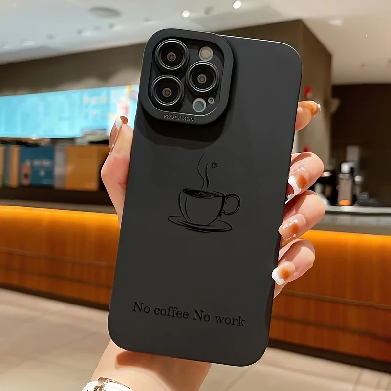 Croissant Coffee Pattern Phone Case Cover